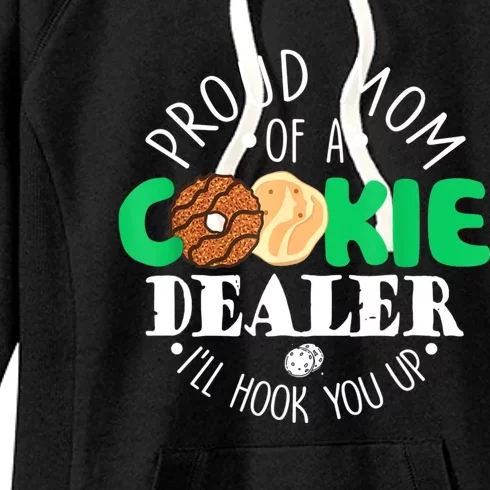 Proud Mom Of A Cookie Dealer Girl Troop Leader Matching Women's Fleece Hoodie