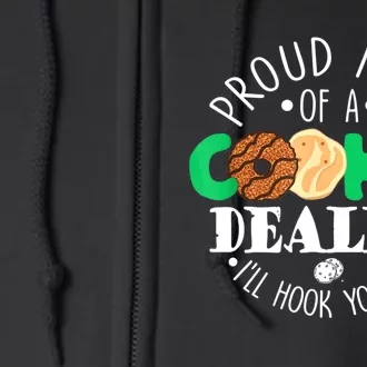 Proud Mom Of A Cookie Dealer Girl Troop Leader Matching Full Zip Hoodie