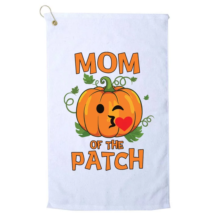 Pumpkin Mom Of The Patch Family Halloween Platinum Collection Golf Towel