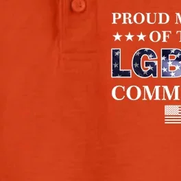 Proud Member Of The LGBFJB Community USA Flag Dry Zone Grid Performance Polo