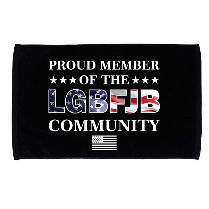 Proud Member Of The LGBFJB Community USA Flag Microfiber Hand Towel