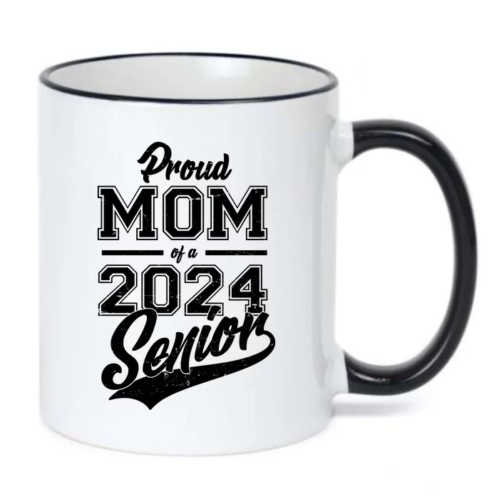 Proud Mom Of A 2024 Senior Grad Black Color Changing Mug