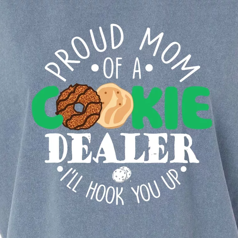 Proud Mom Of A Cookie Dealer Girl Troop Leader Matching Garment-Dyed Women's Muscle Tee