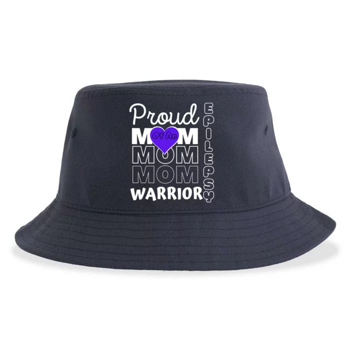 Proud Mom Of A Epilepsy Warrior Sustainable Bucket Hat