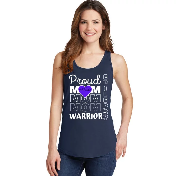 Proud Mom Of A Epilepsy Warrior Ladies Essential Tank