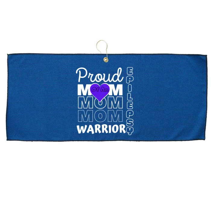 Proud Mom Of A Epilepsy Warrior Large Microfiber Waffle Golf Towel