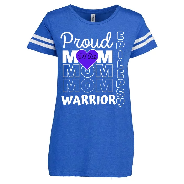 Proud Mom Of A Epilepsy Warrior Enza Ladies Jersey Football T-Shirt