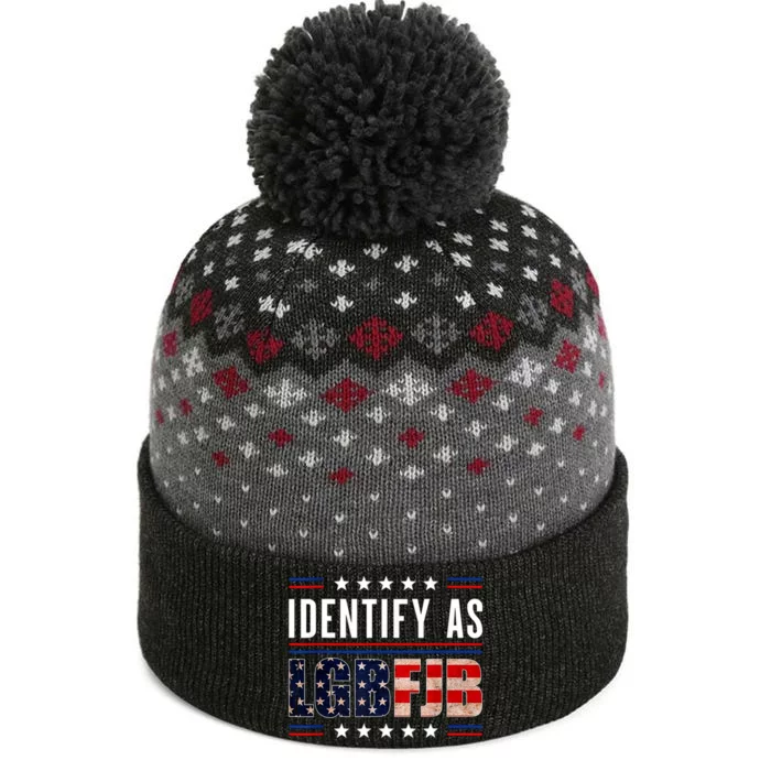 Proud Member Of LGBFJB Community US FLAG The Baniff Cuffed Pom Beanie