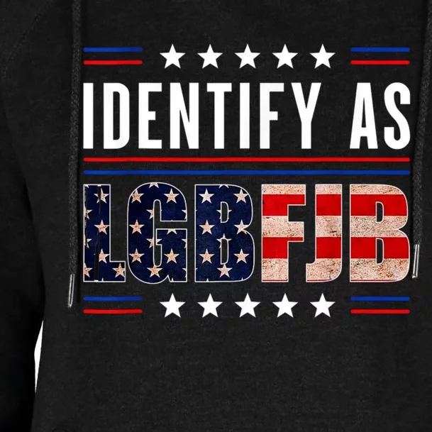 Proud Member Of LGBFJB Community US FLAG Womens Funnel Neck Pullover Hood