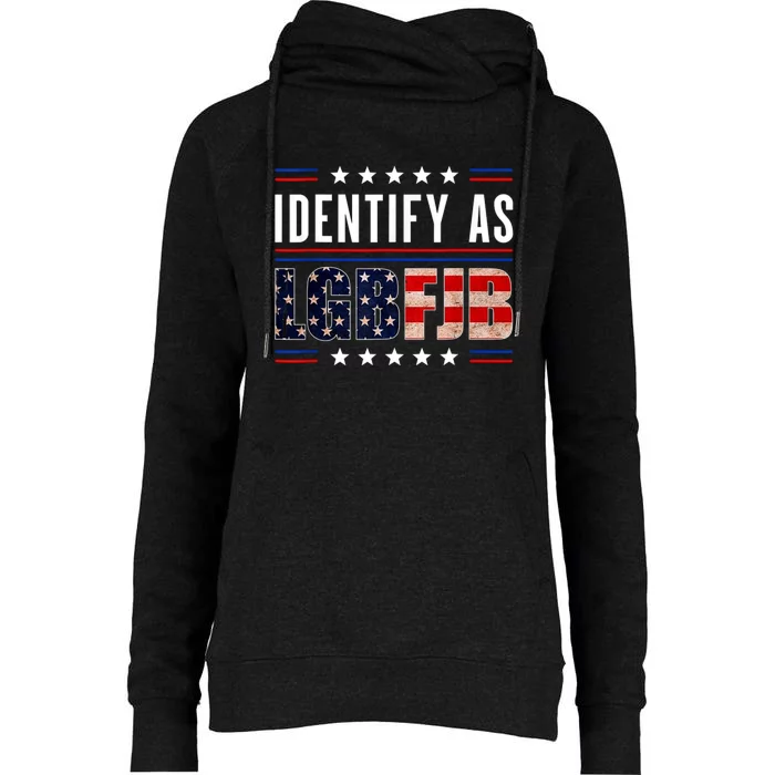 Proud Member Of LGBFJB Community US FLAG Womens Funnel Neck Pullover Hood