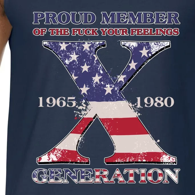 Proud Member Of The Fuck Your Feelings Generation 1965 1980 Gen X Comfort Colors® Tank Top