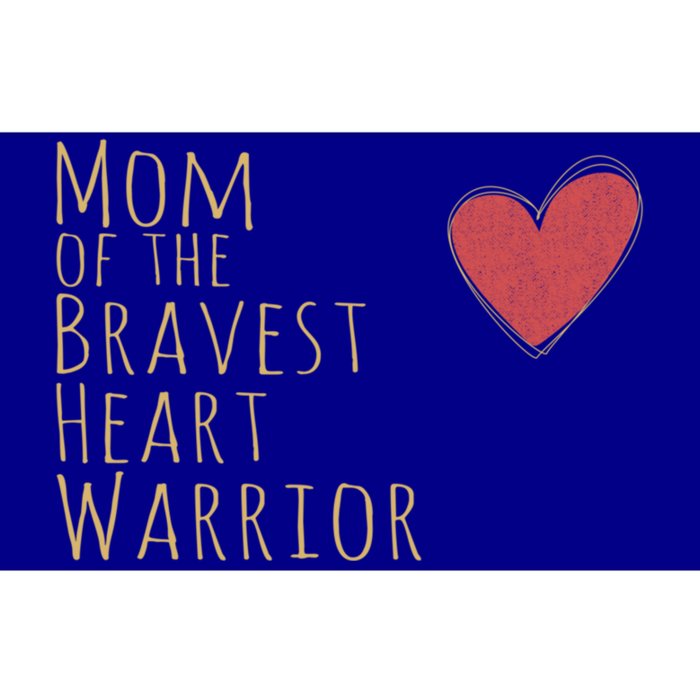 Proud Mom Of Bravest Heart Warrior Chd Awareness Congenital Gift Bumper Sticker