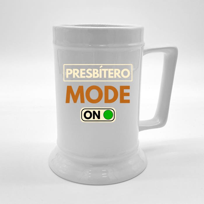 PresbíTero Mode On Christianity Minister And Church Deacon Front & Back Beer Stein