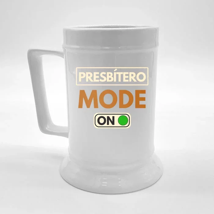 PresbíTero Mode On Christianity Minister And Church Deacon Front & Back Beer Stein