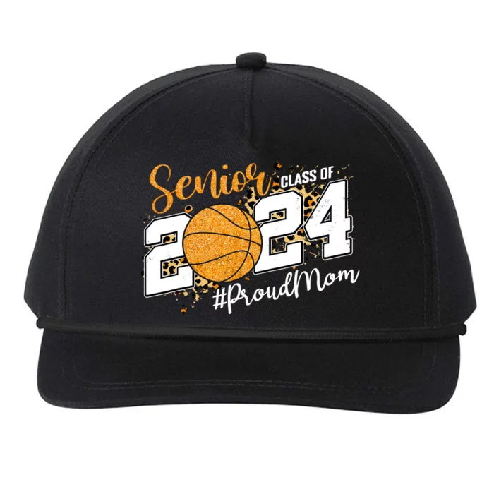 Proud Mom Of 2024 Senior Graduate Class Of 2024 Basketball Snapback Five-Panel Rope Hat