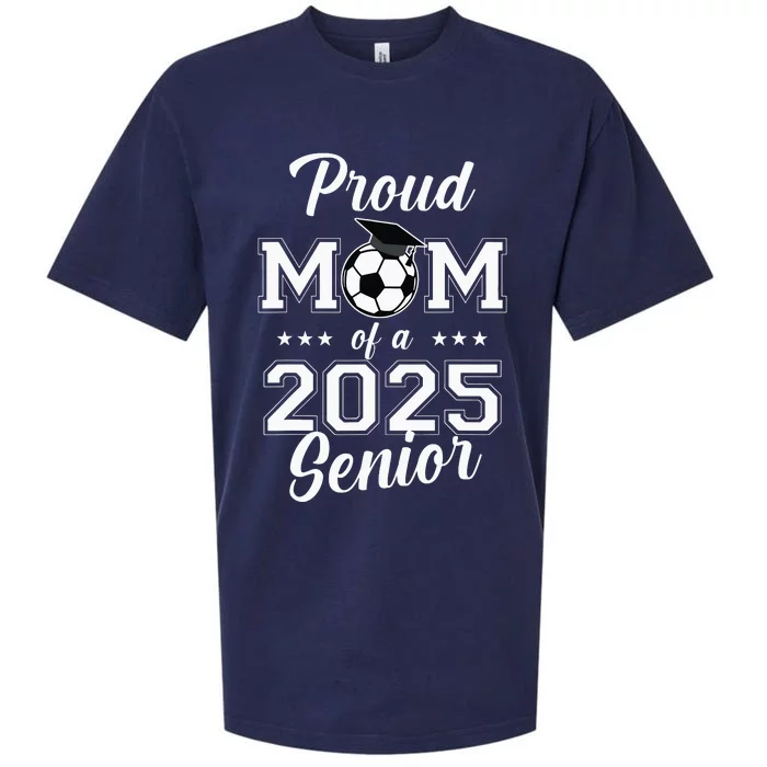 Proud Mom Of A 2025 Senior Sueded Cloud Jersey T-Shirt