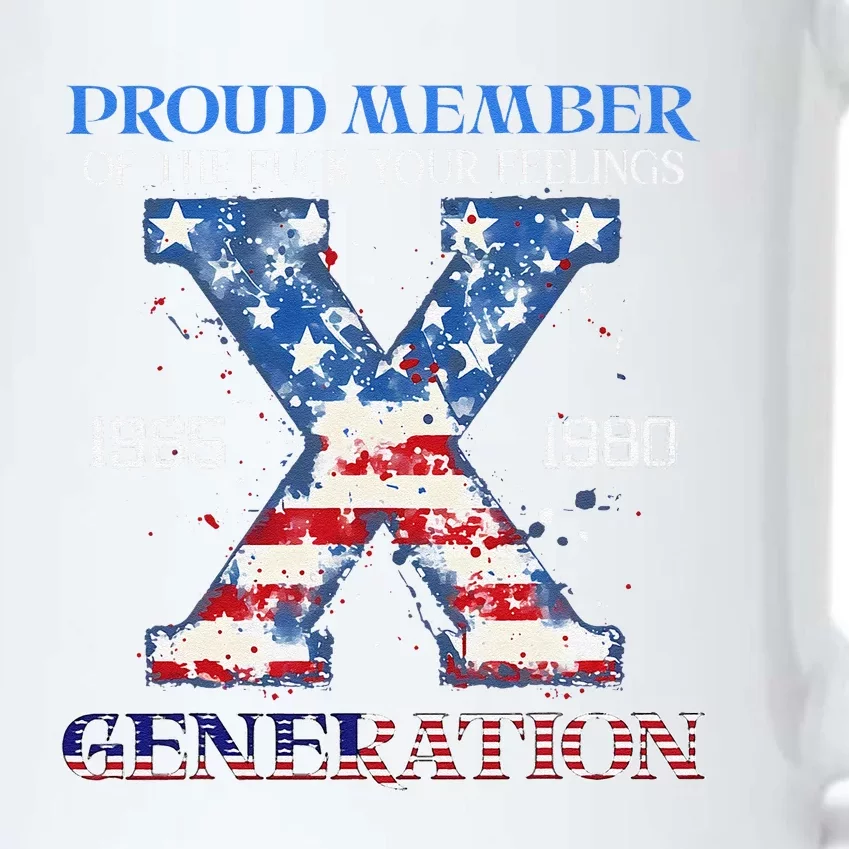 Proud Member Of The Fuck Your Feelings Gen X Usa 4th Of July Black Color Changing Mug