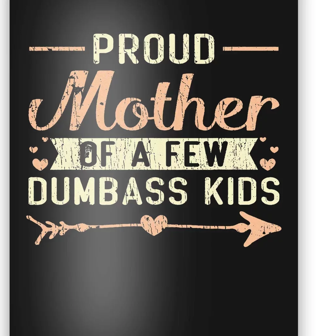 Proud Mother Of A Few Dumbass MotherS Day Poster