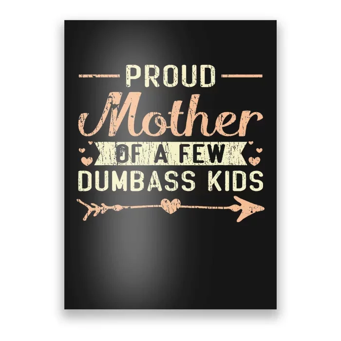 Proud Mother Of A Few Dumbass MotherS Day Poster