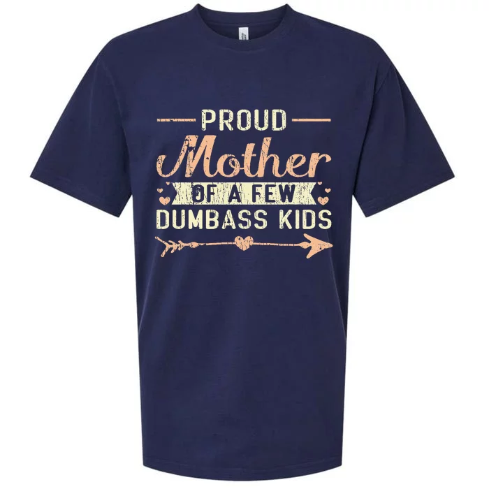 Proud Mother Of A Few Dumbass MotherS Day Sueded Cloud Jersey T-Shirt