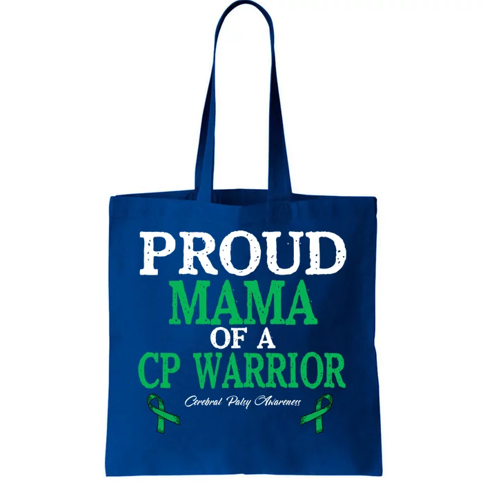 Proud Mama Of Cp Warrior Cerebral Palsy Awareness Gift Tote Bag