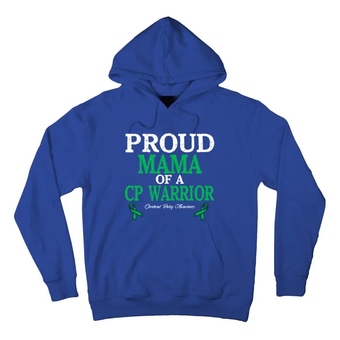 Proud Mama Of Cp Warrior Cerebral Palsy Awareness Gift Tall Hoodie