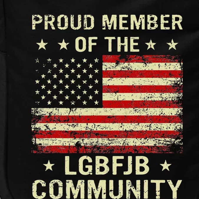 Proud Member Of Lgbfjb Community Anti Biden Us Flag Impact Tech Backpack