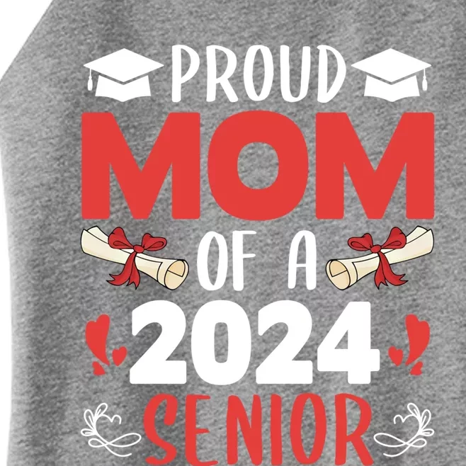 Proud Mom Of A 2024 Senior Cute Gift Graduation 2024 Mommy Gift Cute Gift Women’s Perfect Tri Rocker Tank