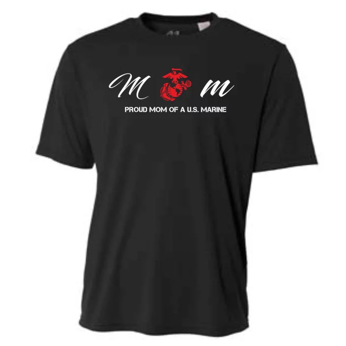 Proud Mom Of A U S Marine Gift Cooling Performance Crew T-Shirt