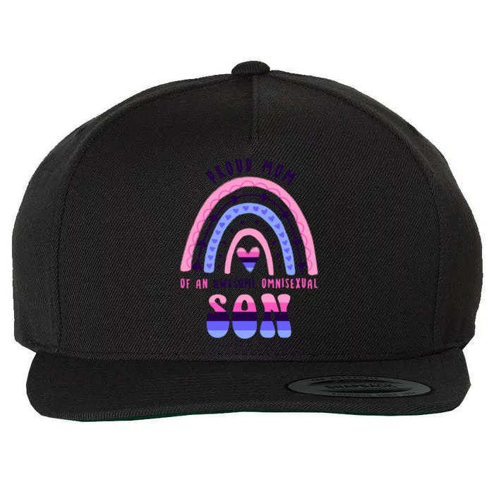 Proud Mom Omnisexual Son Gift Wool Snapback Cap