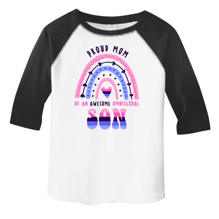 Proud Mom Omnisexual Son Gift Toddler Fine Jersey T-Shirt