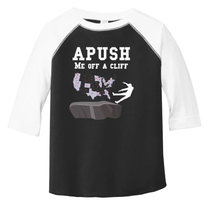 Push Me Off A Cliff 2024 Exam For Usa Students Toddler Fine Jersey T-Shirt