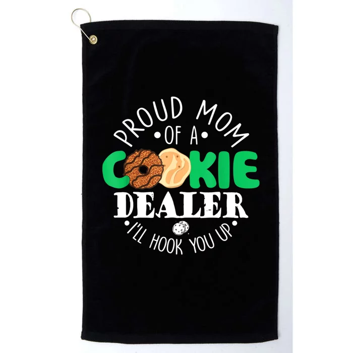 Proud Mom Of A Cookie Dealer Girl Troop Leader Matching Platinum Collection Golf Towel