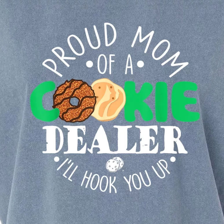 Proud Mom Of A Cookie Dealer Girl Troop Leader Matching Garment-Dyed Women's Muscle Tee