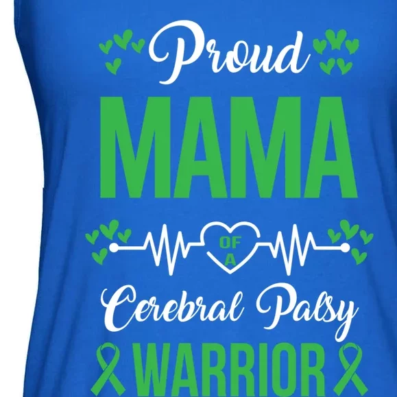 Proud Mama Of Cp Warrior Cerebral Palsy Awareness Gift Ladies Essential Flowy Tank