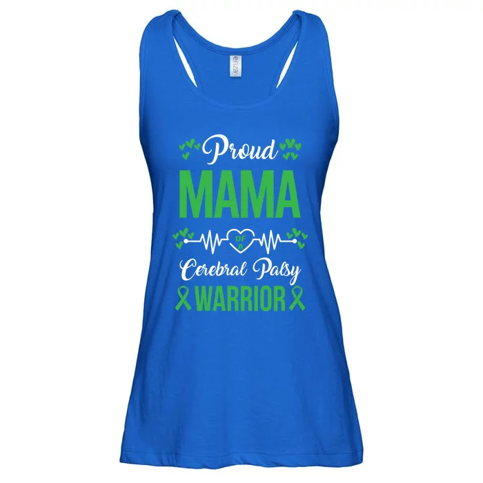 Proud Mama Of Cp Warrior Cerebral Palsy Awareness Gift Ladies Essential Flowy Tank