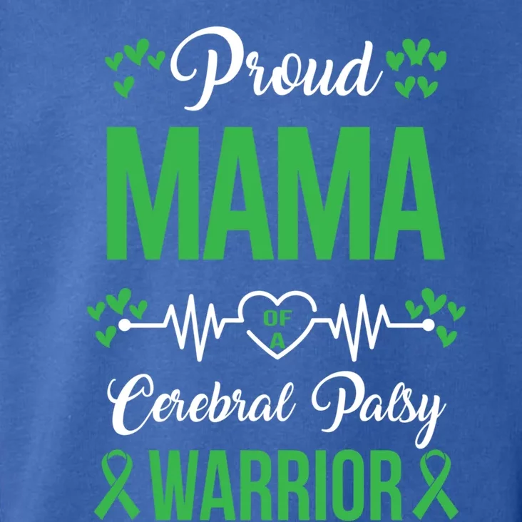 Proud Mama Of Cp Warrior Cerebral Palsy Awareness Gift Toddler Hoodie