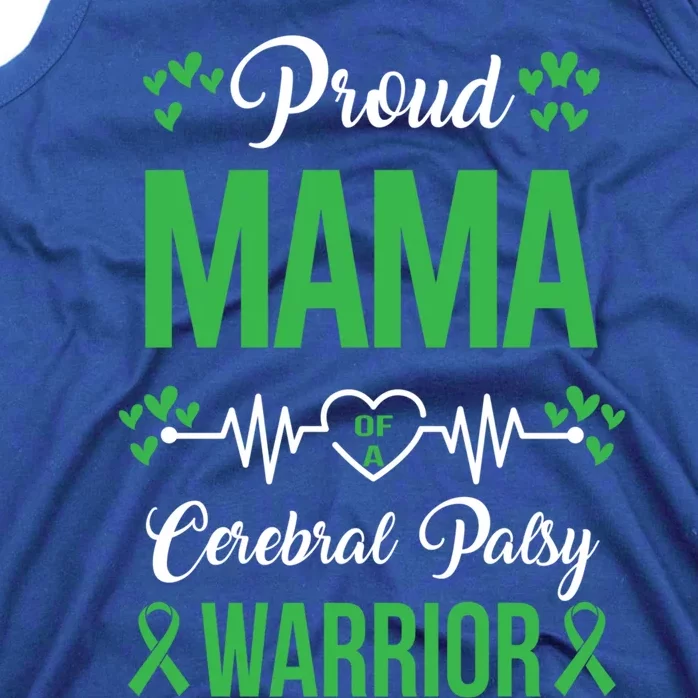 Proud Mama Of Cp Warrior Cerebral Palsy Awareness Gift Tank Top