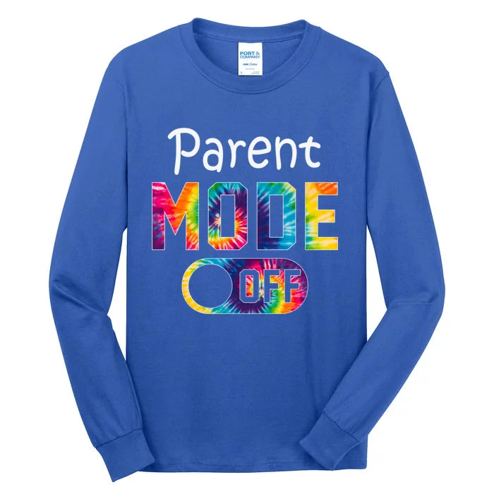 Parent Mode Off Happy Last Day Of School Tie Dye Summer Cute Gift Tall Long Sleeve T-Shirt