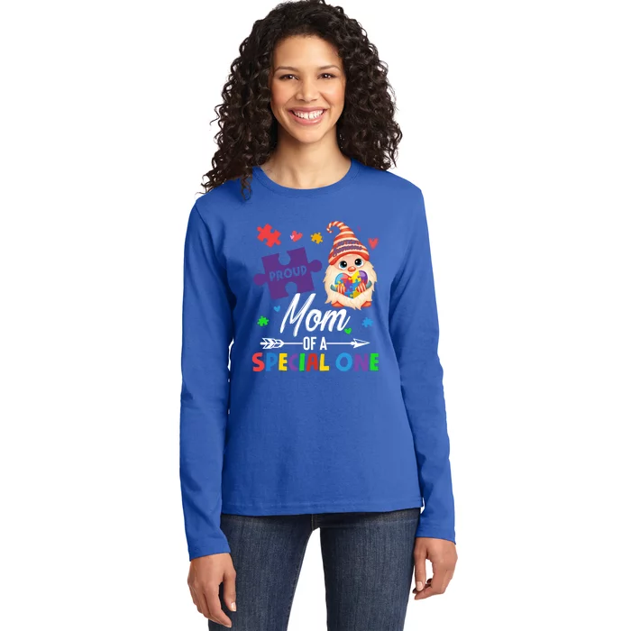 Proud Mom Of A Special One Puzzle Gnome Autism Awareness Meaningful Gift Ladies Long Sleeve Shirt