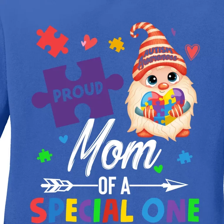 Proud Mom Of A Special One Puzzle Gnome Autism Awareness Meaningful Gift Ladies Long Sleeve Shirt