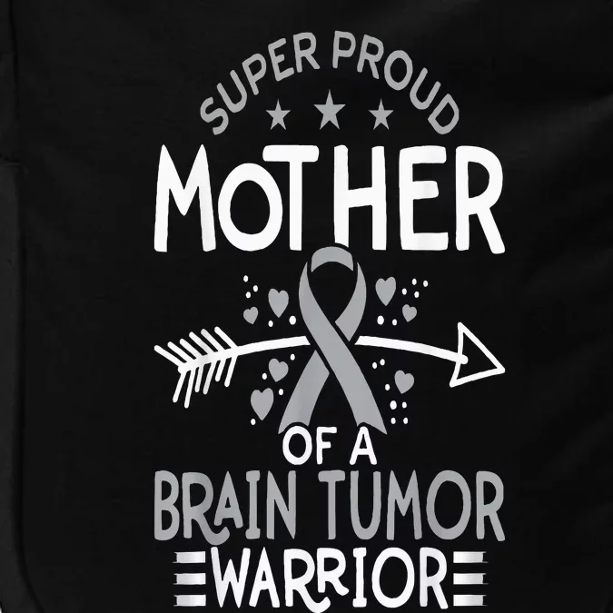 Proud Mom Of Brain Tumor Fighter Mom Brain Cancer Awareness Impact Tech Backpack