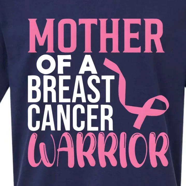 Proud Mother Of A Breast Cancer Warrior Sueded Cloud Jersey T-Shirt