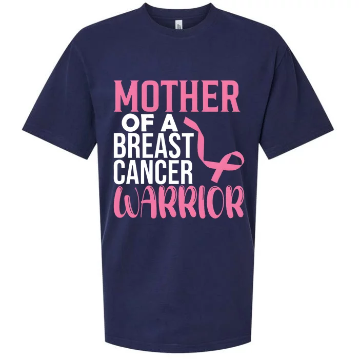 Proud Mother Of A Breast Cancer Warrior Sueded Cloud Jersey T-Shirt