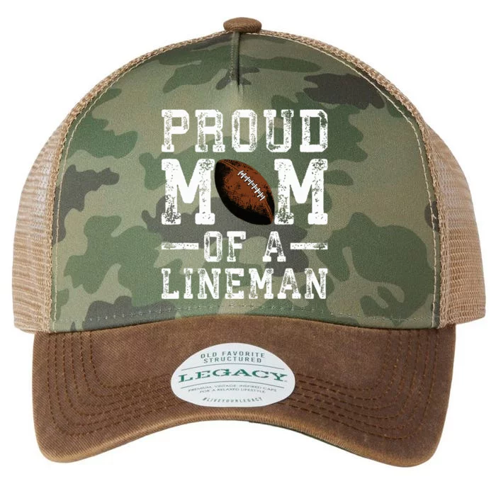 Proud Mom Of A Lineman Football Legacy Tie Dye Trucker Hat