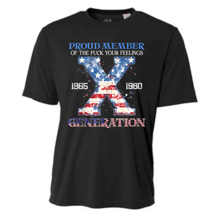 Proud Member Of The Fuck Your Feelings Gen X Usa 4th Of July Cooling Performance Crew T-Shirt