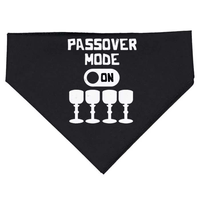 Passover Mode On Pesach Vacation Four Cups Matzah Matzo USA-Made Doggie Bandana