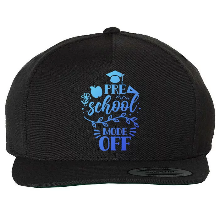 Preschool Mode Off Graduation Graduate Graduates Pre School Gift Wool Snapback Cap