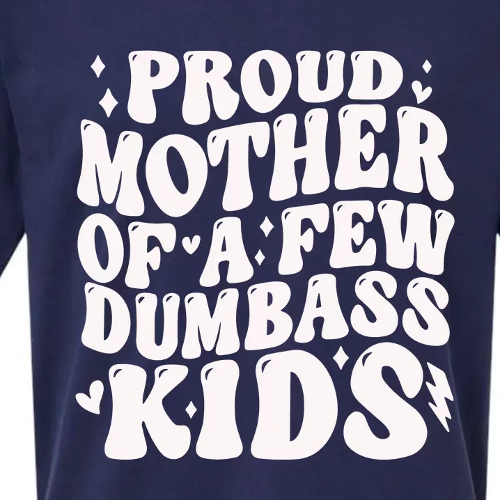 Proud Mother Of A Few Dumbass Stepmom MotherS Day Sueded Cloud Jersey T-Shirt