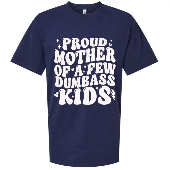 Proud Mother Of A Few Dumbass Stepmom MotherS Day Sueded Cloud Jersey T-Shirt